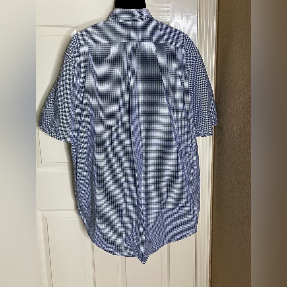 Polo Ralph Lauren Men's Check Blue Shirt, Size 2XLT- Blue​​​​​​​​​​​​​​​ - Picture 4 of 15